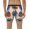 thumbnail image 2 of Men's Boxer Briefs, Vintage Botanical Butterfly Art Soft and Breathable Mens Underwear Boxer Briefs With Widen Waist, 2 of 5