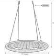 thumbnail image 6 of Round Net Tree Swing with Hanging Ropes, 6 of 6