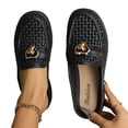 thumbnail image 4 of Willtoo Backless Loafers for Women Woven Backless Loafers Slip on Round Toe Mesh Loafer Mules Open Back Slide in Comfortable Breathable Casual Outdoor Walking Shoes Trendy Summer Beach, 4 of 6