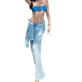 thumbnail image 1 of Women Tie Thong Swimsuits Strapless Swimwear High Cut Thong Swimsuit Push Up Lacing up Bathing Swimming Suit Beachwear Yellow L, 1 of 5