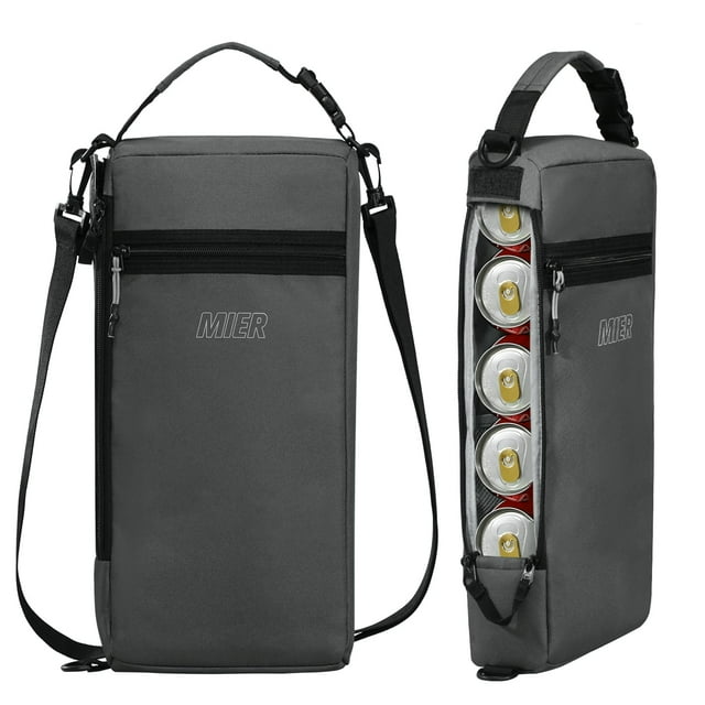 Bolsa térmica MIER Golf portátil con aislamiento para 9 latas, gris