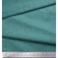 thumbnail image 3 of Soimoi Blue Poly Georgette Fabric Chef Cap & Fry Pan Kitchen Print Fabric by Yard 42 Inch Wide, 3 of 3