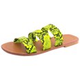 thumbnail image 2 of Sandalias Mujer Zapatillas planas Punta abierta Cómoda Playa Zapatos romanos Flip Flop Wmkox8yii hj789, 2 of 9