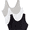 Black/ White/ Heather Grey, variant on Women's Fruit Of The Loom 9012 Tank Style Sports Bra - 3 Pack (KALEIDOSCOPE/WHT/PEACH 44)