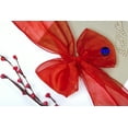 thumbnail image 5 of mds Pack of 10 Organza Chair Sash Bow Sashes for Wedding Decoration -Red, 5 of 6