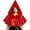 Red, variant on Metallic Glossy Short Hood Cape, Shiny Metallic Short Pointed Hood Cape, Mini Riding Hood Cloak With Front Tie, Multi Color Glossy Witch Cosplay Cape for Adult Halloween Party, Red One Size