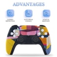 thumbnail image 4 of Skin Sticker for PS5 Slim Standard PS5 Pro Disc Digital Edition Console and Controllers Decals for Playstation 5 (Color 3D Plate ,PS5 Pro Standard), 4 of 5