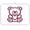 Bear Holding Heart, variant on Kitchen Drying Mat Super Absorbent Heat Resistant Reversible & Foldable With Hanging Loop Easter Bunny in A Flower Field