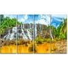 DESIGN ART Designart - Pongour Waterfall - 4 Panels Landscape Photography Canvas Print