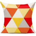thumbnail image 3 of Yellow Outdoor Throw Pillow Covers 16x16 Set of 4 Colorful Fun Aesthetic Mid Century Modern Home Décor Boho Summer Cushion Cases for Patio Furniture Couch Living Room,Geometric, 3 of 5