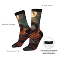 thumbnail image 4 of Pofeuu Banana Leaf Meditating Gorilla Print Crew Socks, Adult Running Hiking Socks for Youth and Adult, 4 of 6
