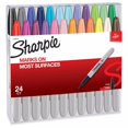 thumbnail image 2 of Sharpie Marqueurs Permanents Couleurs Assorties Fines - 24Ct, 2 of 5