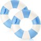 thumbnail image 1 of Flotador inflable para piscina Genggeng de 47 pulgadas con rayas azules, paquete de 2, 1 of 6