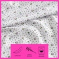 thumbnail image 2 of Betsey Johnson Pretty Floral Ditsy Lavender & Periwinkle Twin Sheet Set, Soft Easy-Care Bedding, Machine Washable, 2 of 8