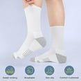 thumbnail image 6 of Basketball Socks Men's Outdoor Sports Boat Socks Cushion Thick Sports Long Compression Socks, 6 of 7