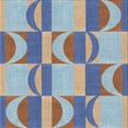 thumbnail image 1 of Ahgly Company Machine Washable Indoor Square Transitional Light Steel Blue Area Rugs, 3' Square, 1 of 7