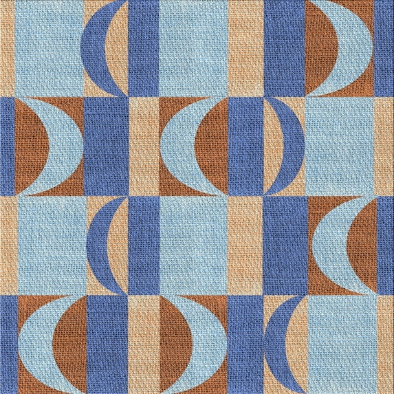 Ahgly Company Machine Washable Indoor Square Transitional Light Steel Blue Area Rugs, 3' Square