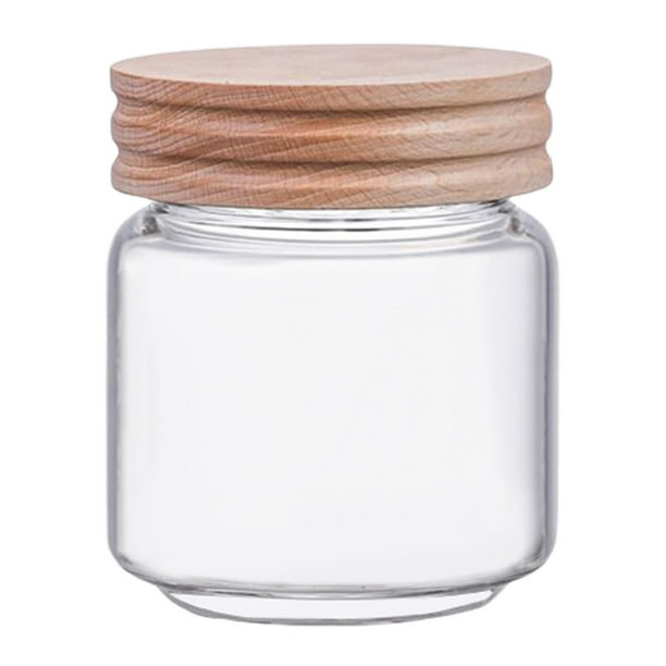 Tarro de almacenamiento de vidrio, terrario con tapas herméticas, organizadores sellados, dispensador para 7x10cm