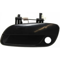 Replacement H462168 Exterior Door Handle Compatible with 2001-2006 Hyundai Elantra Front, Left Driver Smooth Black