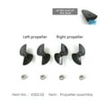 thumbnail image 3 of Flytec 4Pcs Left/Right Propeller and Nut set Compatible with Flytec V002 V005 Stimulated  Head Spoof Toy, 3 of 7