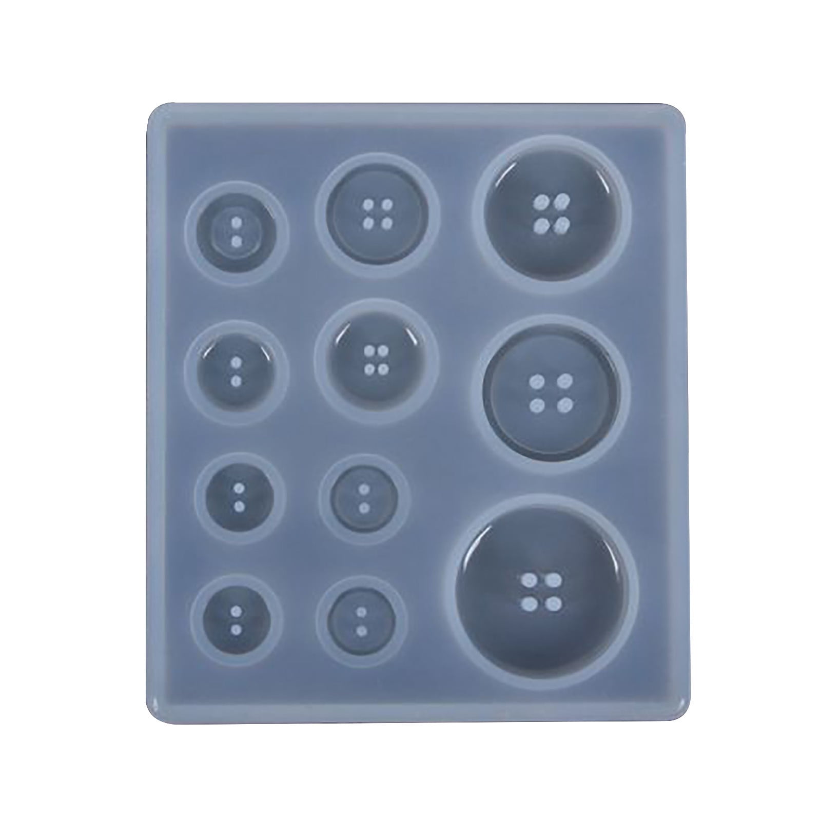 DIY Silicone Mold Resin Button DIY Handmade Resin Mold With Hole Pendant Button