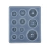 Mnycxen DIY Silicone Mold Resin Button DIY Handmade Resin Mold With Hole Pendant Button