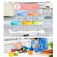 thumbnail image 2 of Juego de 20 Recipientes para Congelaci&oacute;n de Alimentos, 4 onzas Recipientes para Papillas con Tapas y Marcador, Reutilizable Tarros de Vidrio para Frigor&iacute;fico, Microondas y Lavava, 2 of 7