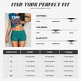thumbnail image 6 of Picia Teal Printed Workout Shorts for Women Seamless Scrunch Butt Lifting High Waisted Yoga Gym Booty Running Moisture-wicking Short Pants-Small, 6 of 7
