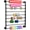 9 Tier 70*90cm Black, variant on 7 Tier Ribbon Storage Organizer, Wall Mounted Ribbon Organizer, Wrapping Paper Rack, Metal Ribbon Storage for Christmas Gift Craft Room Cake Shop Flower Store Scarf Belt-Gold