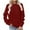 Wine, variant on TKLPEHG Sweatshirts for Women Crew Neck Sweatshirt Pullover Casual Fashion Lightweight Classic Solid Color Loose Long Sleeve Pullover (Wine,XXL)