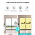 thumbnail image 4 of Window Privacy Film Yellow Sunflowers Stained Glass Window Film Decorative Sun Block Window Cover Spring Flower Retro Plaid Window Clings Static Adhesive Sticker for Bathroom 35.4"x78.7", 4 of 7
