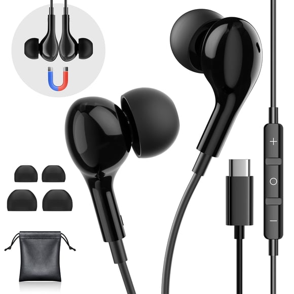 Auriculares USB C con cable Gsangoo para Samsung Galaxy S24/S23/S22/S21 Ultra iPhone 15 Pro