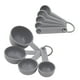 thumbnail image 1 of Juego de tazas y cucharas medidoras KitchenAid Universal de 9 piezas, color gris, 1 of 6