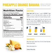 Isopure Clear Low Carb 100% Whey Protein Isolate, Pineapple Orange Banana, 14.1 oz