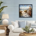 thumbnail image 2 of Stupell Industries Time To Surf Beach Black Framed Floater Canvas Wall Art design by LSR Creative Studio, 25 x 25, 2 of 9