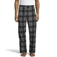 thumbnail image 1 of Hanes Mens Micro Fleece Pant, 5XL, Black Plaid, 1 of 1