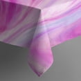 thumbnail image 5 of Square Tablecloth, Waterproof Polyester Table Cover, Wrinkle Resistant & Washable Fabric for Dining, Kitchen, Picnic, 52x52in(132x132cm), Liquid & Marble Print, 5 of 6