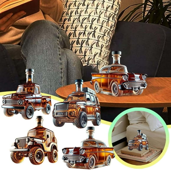 fsxdhpcsgfc Ceramic Mugs for Crafts Pottery Mugs Car Bottle 2025 New Model Car Car Glass Bottle For Dad Husband Funny Car Home Bar Decoration Pickup