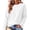 White, variant on Womens Oversized Sweatshirts Hoodies Crewneck Fleece Pullover Sweaters 2026 Fall Outfits Teen Girls Winter Clothes Dark Gray XL