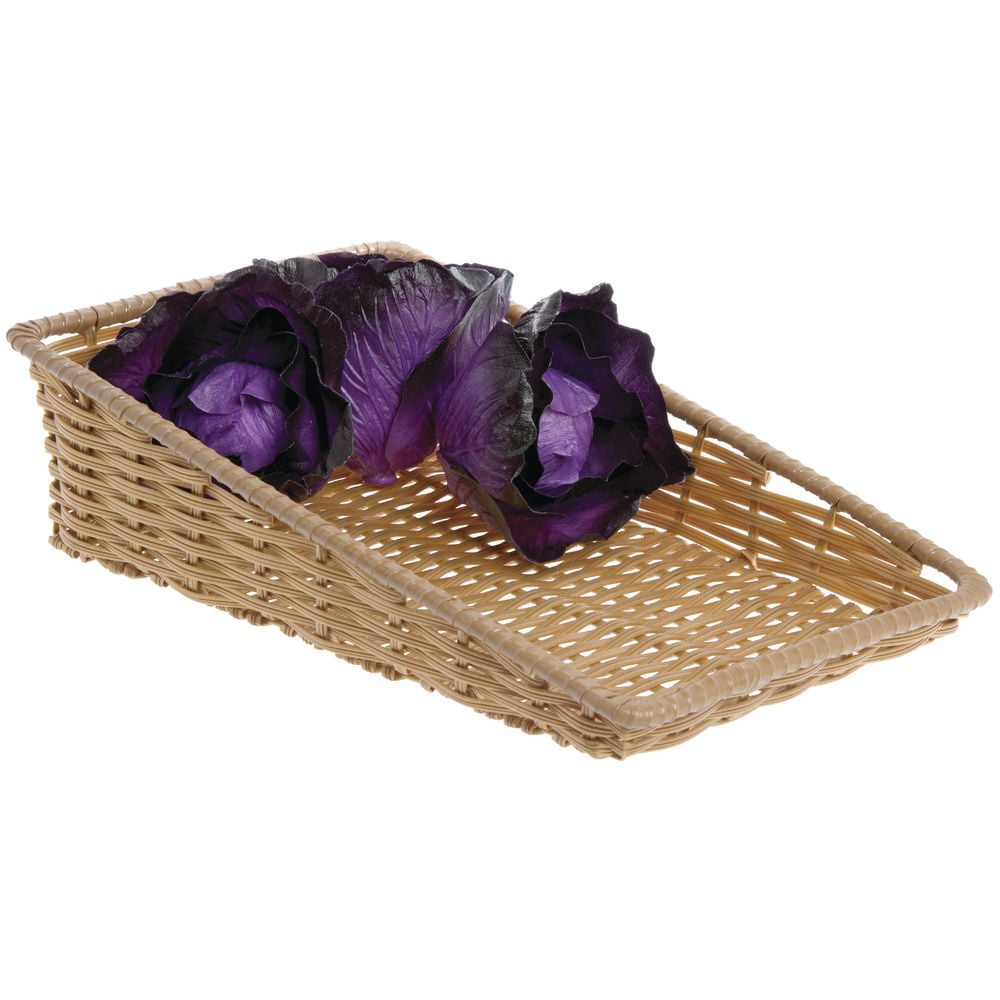 HUBERT® Natural Tapered Produce Basket - 11 1/2"L x 18"D x 1 1/2" to 5"H
