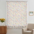 thumbnail image 2 of Colorful Polka Dot Sheer Curtains 72 Inches Long, Vintage Minimalist Geometric Beige Light Filering Curtains, Breathable Simi Curtain Privacy Drapes for Living Room Bedroom Window Treatment, 2 of 9