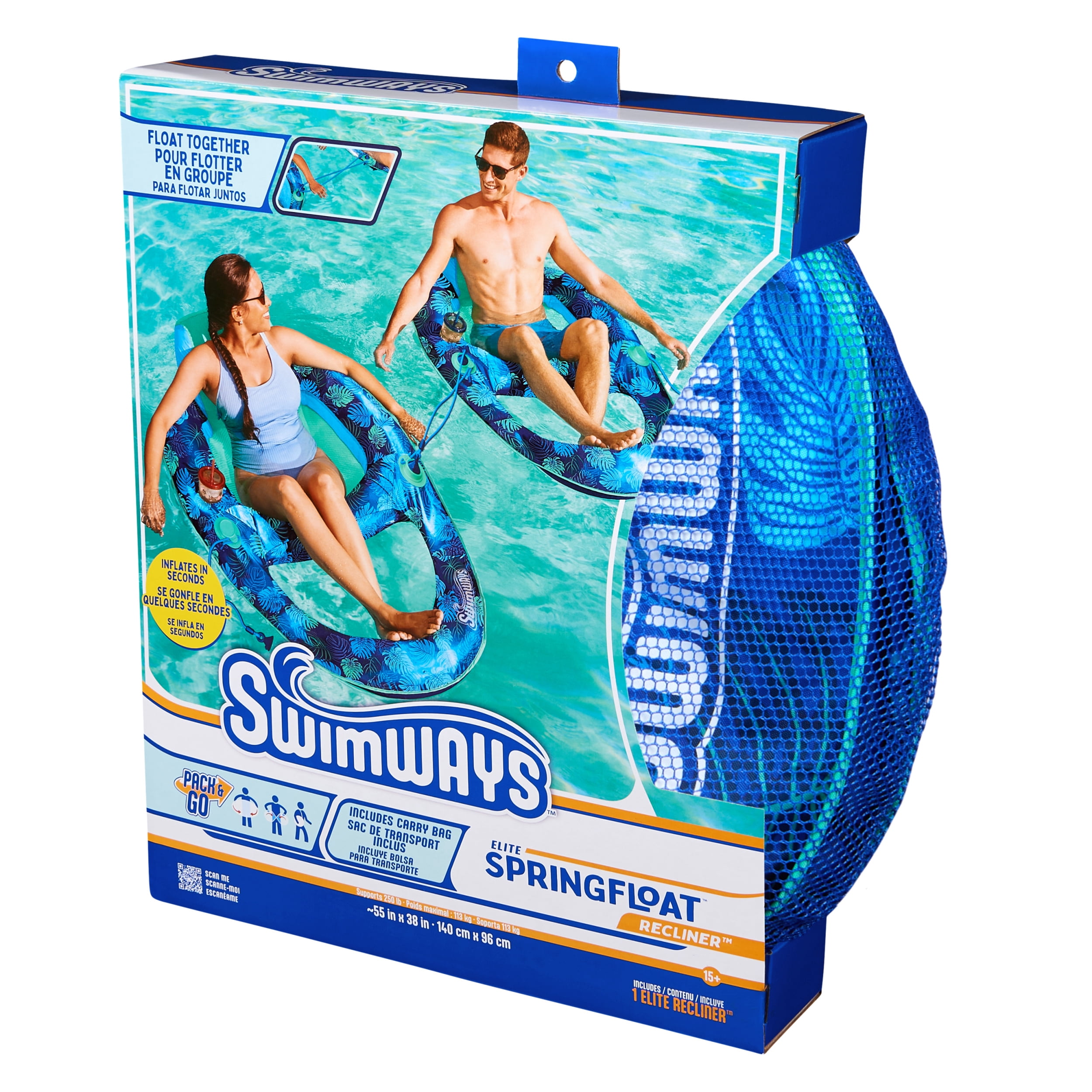 Swimways Elite Spring Float Recliner 20145713