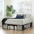 thumbnail image 1 of South Shore Flexible King Storage Platform Bed with Baskets, in Black Oak, 1 of 10