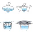 thumbnail image 2 of Drain Hair Catcher / Bath Shower Drain Hair Catcher / Filter Stainless Steel Drain Protector, 2 of 5