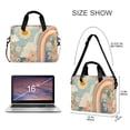 thumbnail image 3 of FORMRS 16" Laptop Bag Carrying Sleeve Case with Handle Travel Shoulder Briefcase, Beige Rainbow Clouds, 3 of 8