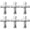 Silver, variant on Vjnyvs 6pcs Foil Cross Balloon Religious Cross Balloons Large Memorial Balloon Communion Party Balloon Baptism Decoration