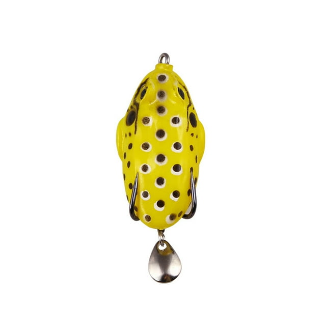 yingyy 1/2/3/5 Fish Lure Artificial Bait 8cm Workmanship Compact Size Multicolored Professional Exquisite Sweet Gift Rotating Yellow 1 Pc