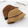 thumbnail image 4 of CoCopeaunt New Autumn And Winter Wool Top Hat, Matching Wool Round Top Hat Bow Basin Hat, 4 of 6