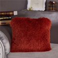 thumbnail image 1 of Amazing Rugs PIL-NS-2017 18 x 18 in. Decorative Shaggy Pillow in Rust, 1 of 3