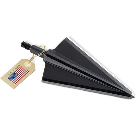 VPA 11/4 2 Blade 300 grain Double Bevel Broadhead Screw-In 1045 Carbon Tool Steel 50-52 Rockwell 3 Pack Made in the USA